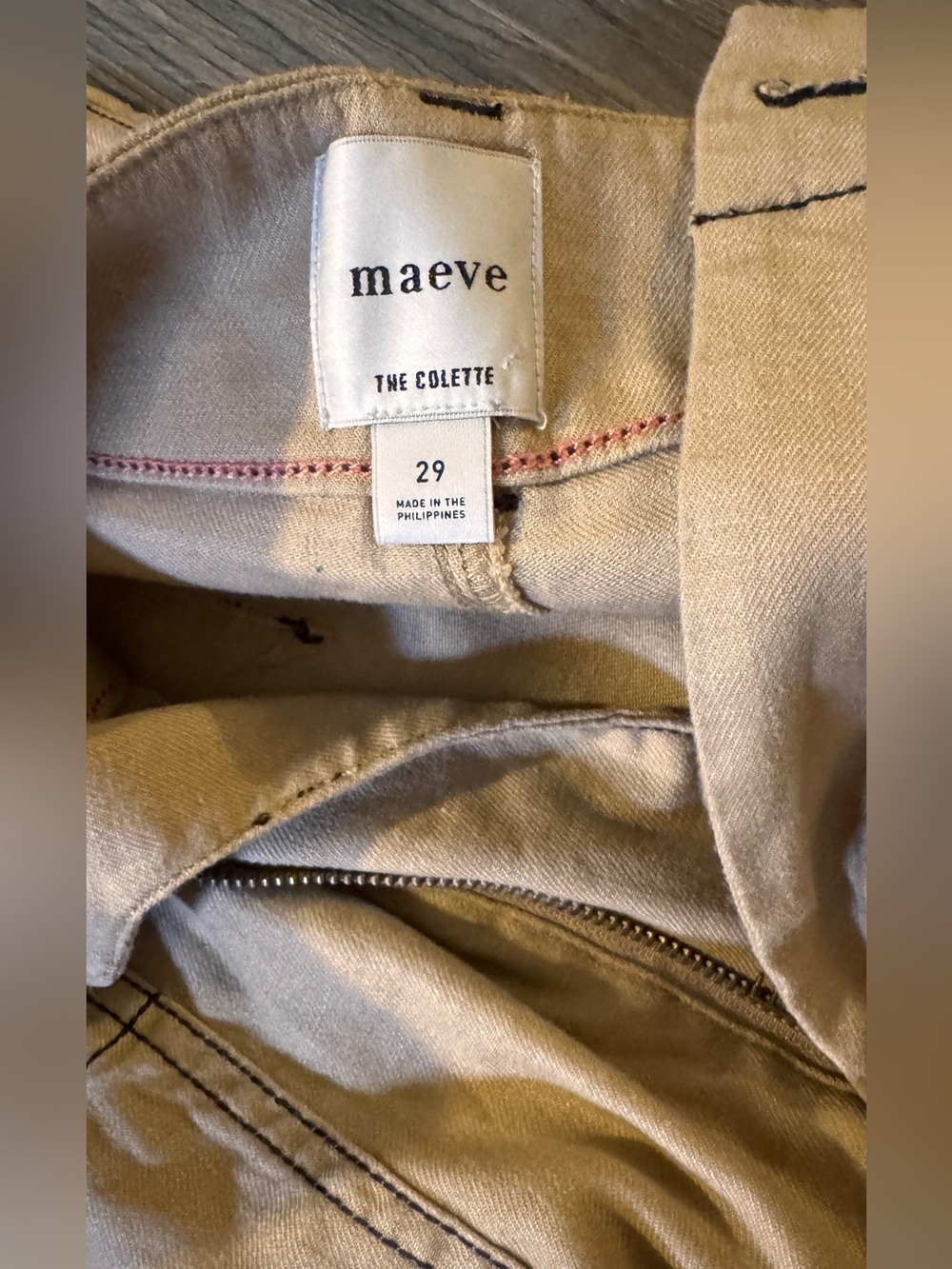Maeve The Colette Cropped Wide-Leg Pants: Contrast-Stitch Linen - Picture 5 of 6